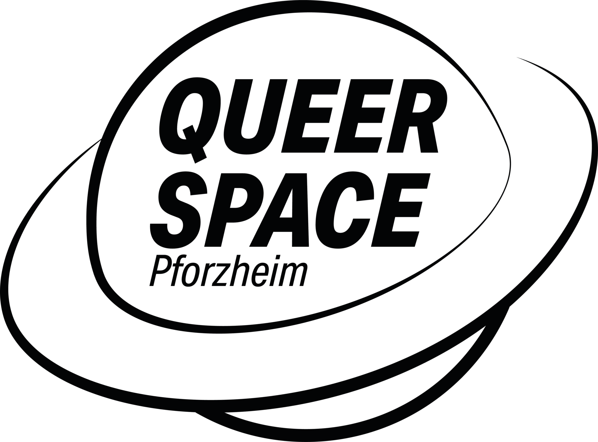 SPOTLIGHT Pforzheim - Diese Grafik beinhaltet das Logo des Beratungsprojekets "Queen Space" für queere Menschen, Angehörige und Interessierte.