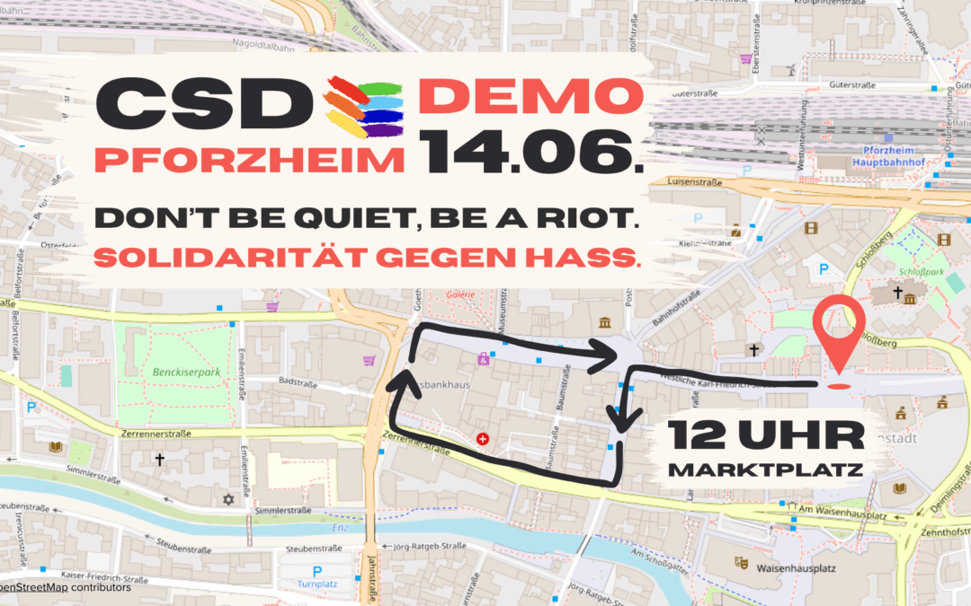 CSD Pforzheim 2025: Die Demoroute